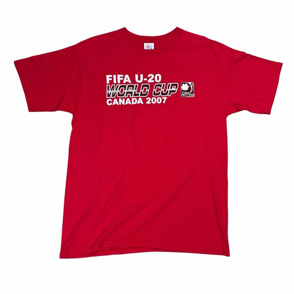 Vintage 2007 FIFA U-20 World Cup Canada Official Licensed Soccer T-Shirt Large